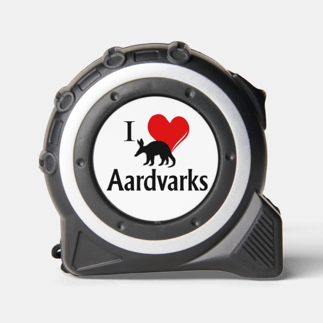 Mètre Ruban I Heart Aardvarks (Recto)