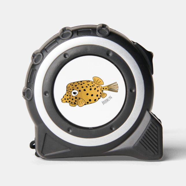 Mètre Ruban Illustration de boxfish jaune (Recto)