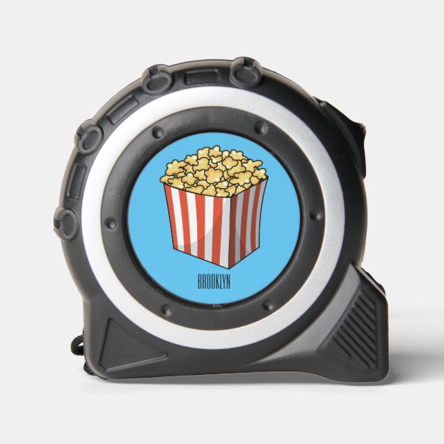 Mètre Ruban Illustration de dessin animé Popcorn (Recto)