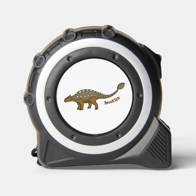 Mètre Ruban Illustration de dinosaure blindé Ankylosaurus (Recto)