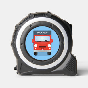 Mètre Ruban Illustration d'un camion kawaii rouge mou