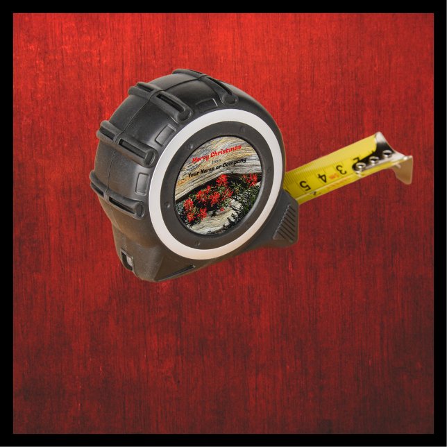 Mètre Ruban Joyeux Noël Nom ou Entreprise, Outil de Cadeau Per (Créateur téléchargé)