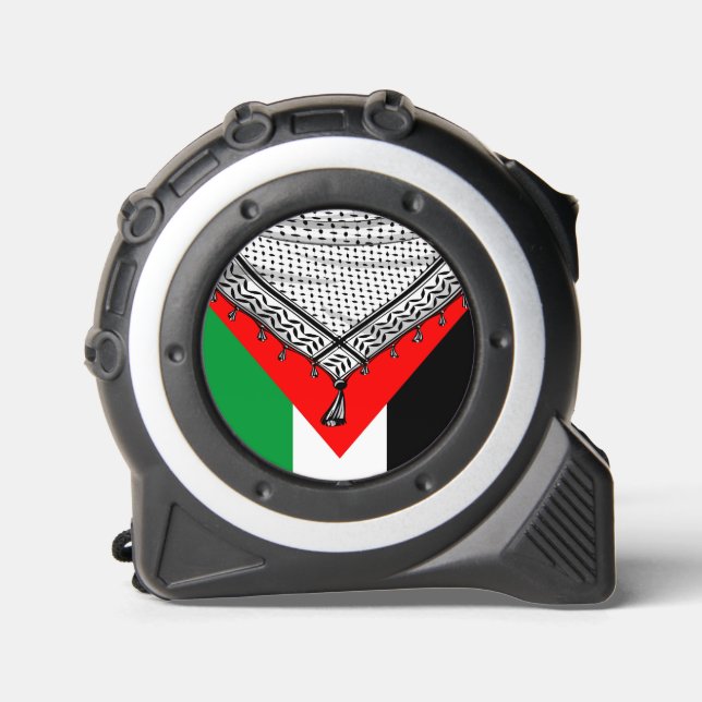 Mètre Ruban Keffiyeh Écharpe palestinienne tissu traditionnel (Recto)