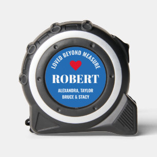 Mètre Ruban Loved Beyond Measure Blue Papa's Custom