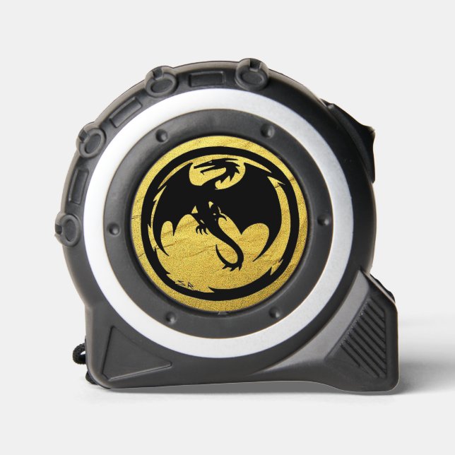 Mètre Ruban Mesure de bande Black Dragon Gold Veine (Recto)