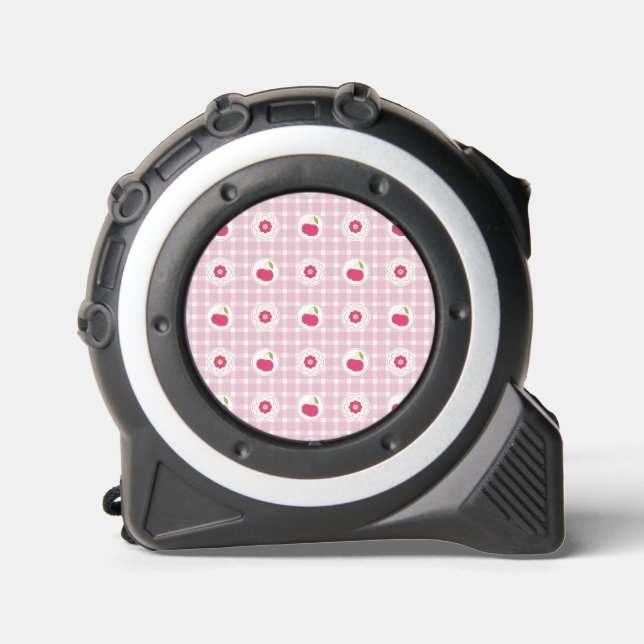 Mètre Ruban Mesure de la bande de pique-nique cerise (Recto)