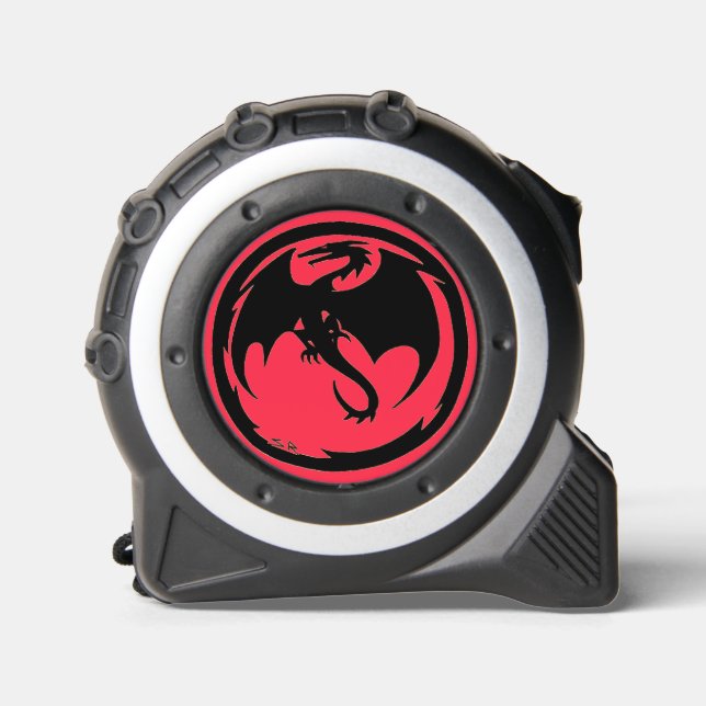 Mètre Ruban Mesure du ruban corail du Dragon noir (Recto)