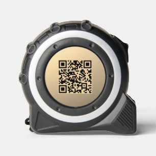 Mètre Ruban Modèle de code QR immédiatement modifiable Or Fa