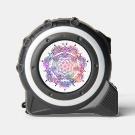 Mètre Ruban Monogramme personnalisé Mandala Sacré Vibrant