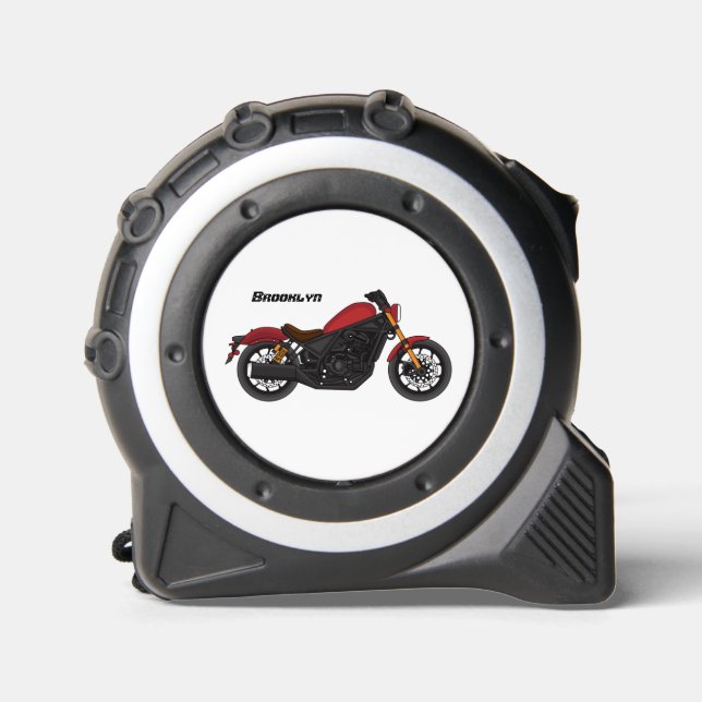 Mètre Ruban moto de style croiseur cool (Recto)