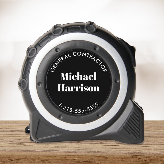 Mètre Ruban Nom commercial noir (Créateur téléchargé)