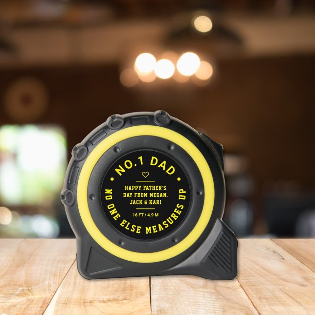 Mètre Ruban Numéro Un Papa, Personne Ne Mesure, Mignonne Drôle (Créateur téléchargé)