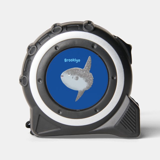 Mètre Ruban Oiseau de mer mola mola mignonne caricature (Recto)