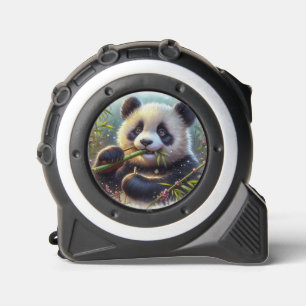 Mètre Ruban Panda roux adorable mangeant du bambou