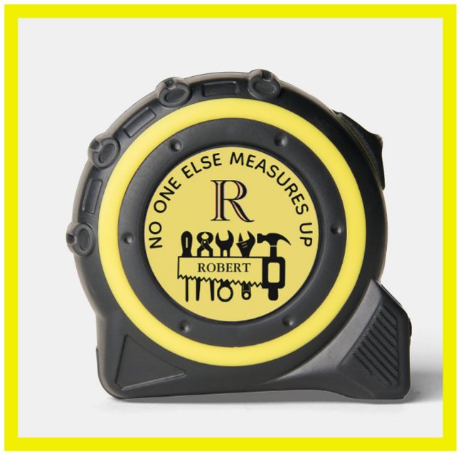 Mètre Ruban Personne D'Autre Ne Mesure Le Nom Du Monogramme (Créateur téléchargé)