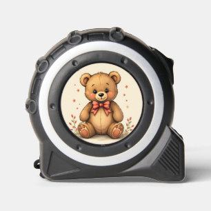 Mètre Ruban Petit ours brun mignon adorable avec cravate