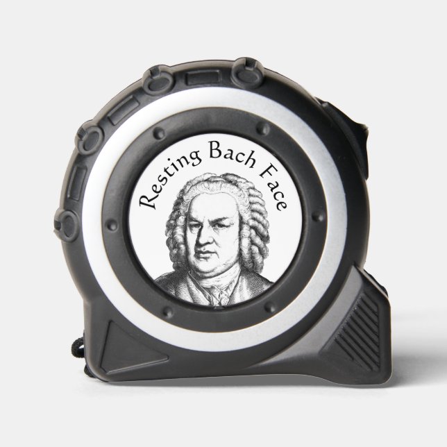 Mètre Ruban Repose Bach Face Compositeur de musique classique (Recto)