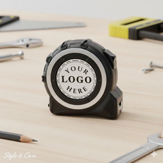Mètre Ruban Ruban à mesurer argent brillant avec votre logo (Bright Silver Tape Measure Featuring Your Logo)