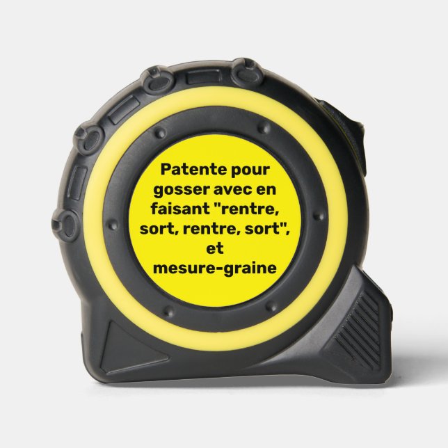 Mètre Ruban Ruban à mesurer honnête blague (Recto)