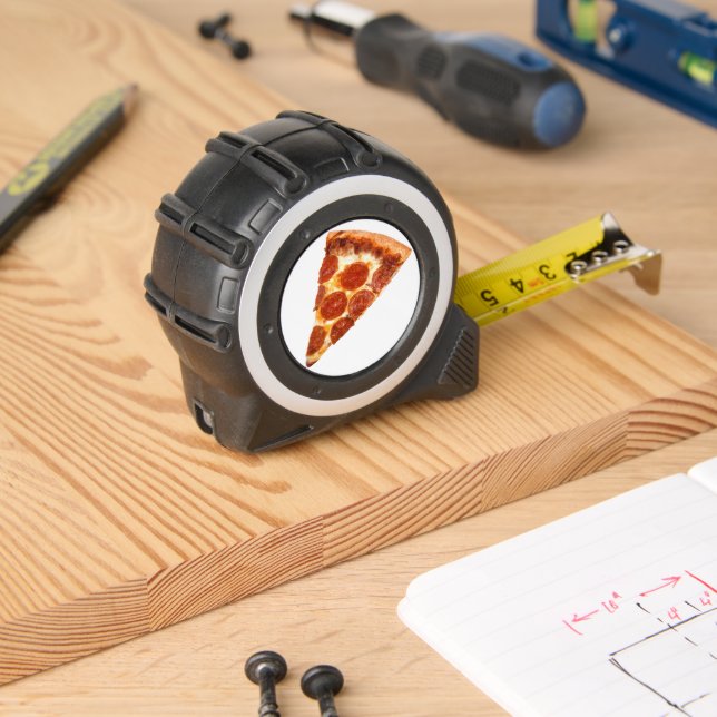 Mètre Ruban SlipperyJoe's classique pepperoni pizza tranche fo (Boiseries)