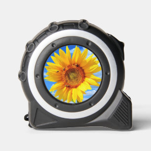 Mètre Ruban Tape de tournesol jaune et abeilles Mesure