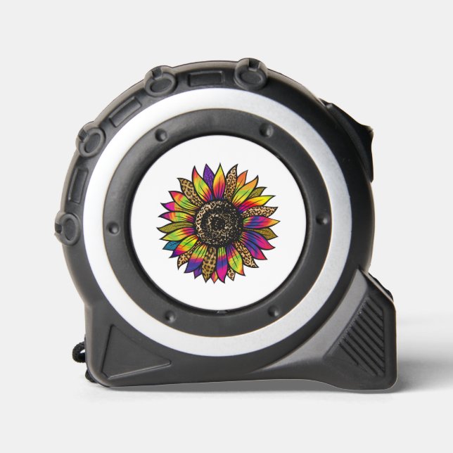 Mètre Ruban Tournesol psychédélique (Recto)