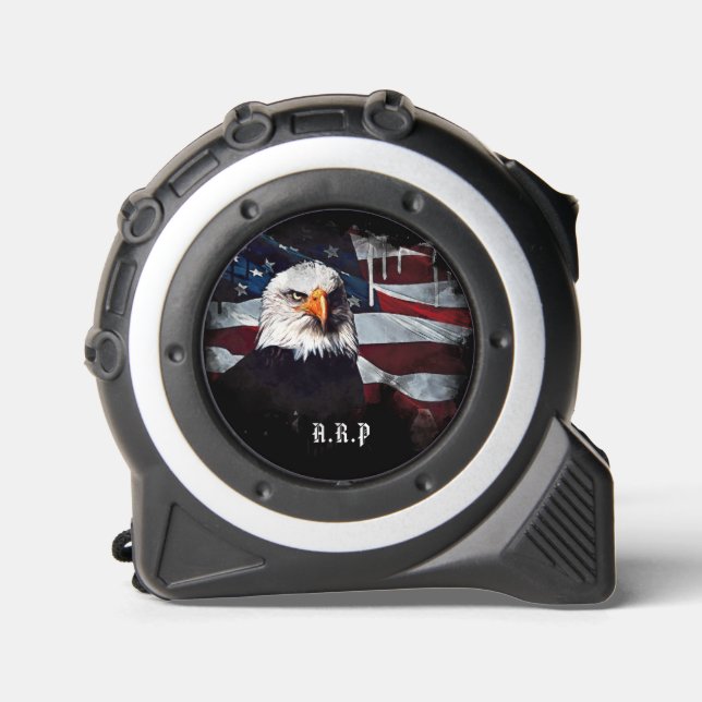 Mètre Ruban *~* USA AP27 American Flag Bald Eagle Patriotic (Recto)
