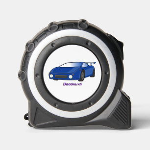 Mètre Ruban Voiture de sport bleue avec illustration airfos