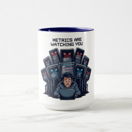 Metriken beobachten dich Spiel Marketer Tasse