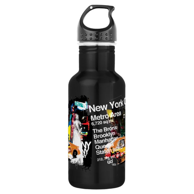 Metro New York City Trinkflasche (Vorderseite)