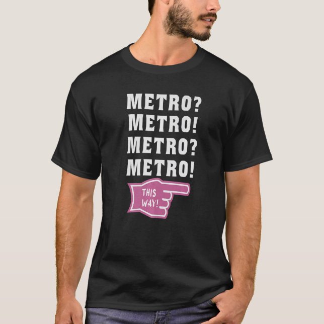 Metro so virale metro Typ meme Premium 1 T-Shirt (Vorderseite)
