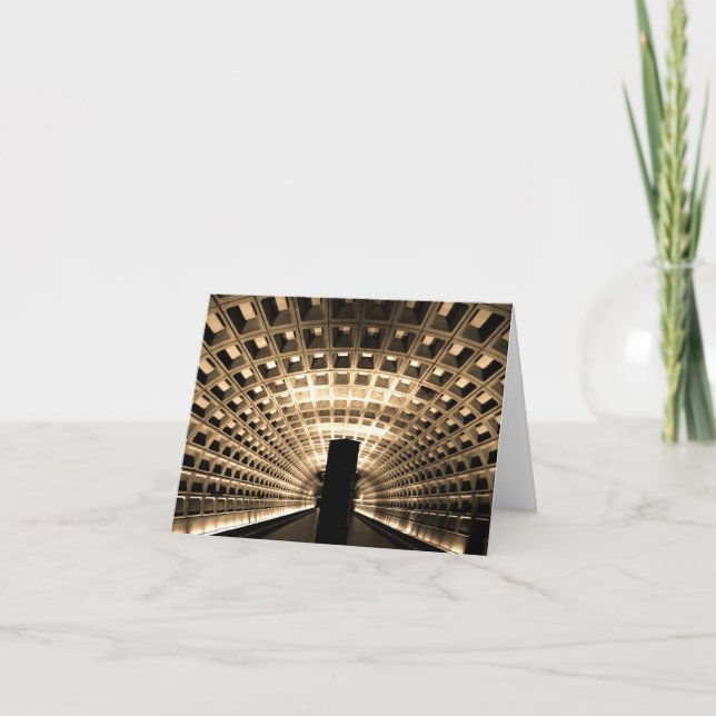 Metro-Station Notecard Karte (Vorderseite)