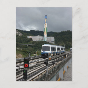 Metro Taipei am Zoo von Taipei Postkarte