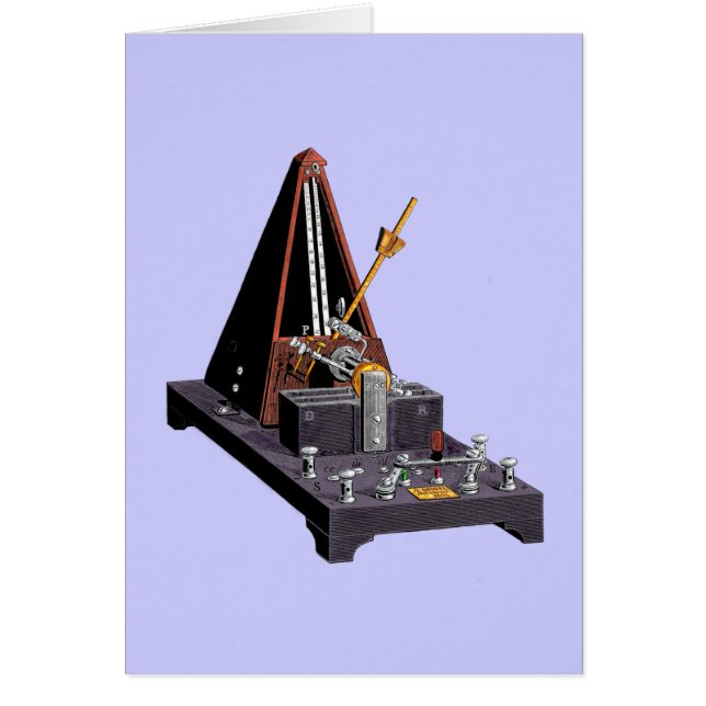 Métronome - illustration vintage (Devant)