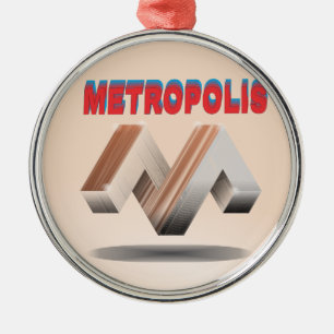 Metropole 1 ornament aus metall