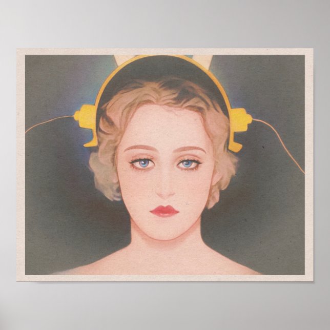 Metropolis (1927) - Maria und die Machine Art Poster (Vorne)