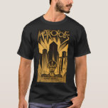 Metropolis 1927 Zeichnend Film Deko T-Shirt<br><div class="desc">Ein atemberaubendes Deko-Design,  inspiriert durch den Klassiker Metropolis von 1927. Mit einem detaillierten zeichn eines Stadtbildes mit einem Uhrturm ist dieses Design perfekt geeignet,  um jedem Zimmer eine Touch Vintagen Stils hinzuzufügen.</div>