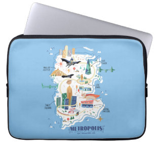 Metropolis - Geschichtsbuch Laptopschutzhülle