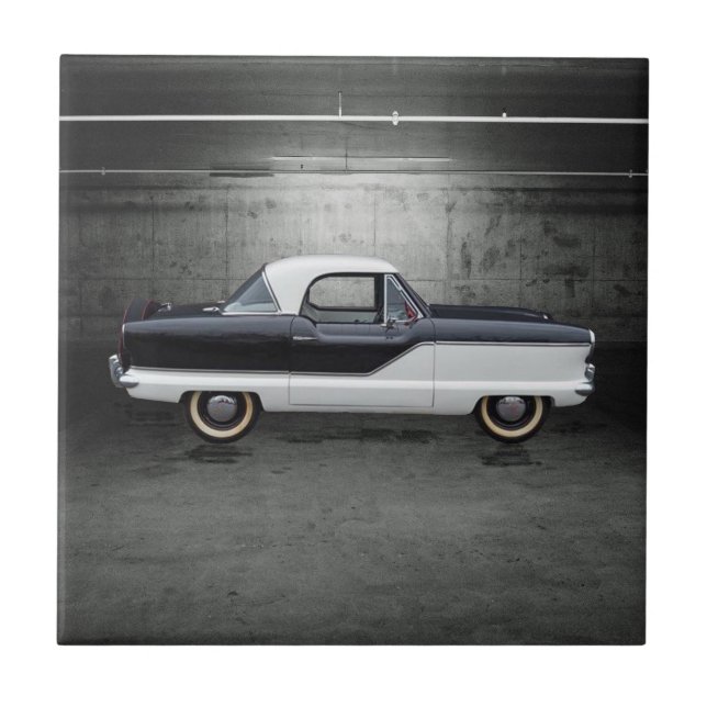 Metropolitan Black and White Nash Fliese (Vorderseite)
