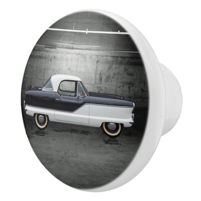 Metropolitan Black and White Nash Keramikknauf (Rechts)