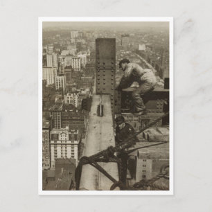 Metropolitan Tower over Fifth Ave und Central Par Postkarte