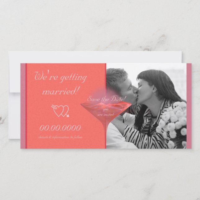 Metropolitini Save the Date Fotokarte (Vorderseite)