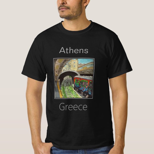 Metrostation, Athen, Griechenland T-Shirt (Vorderseite)