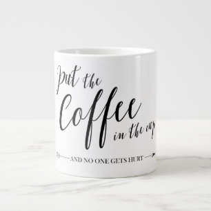 Mets le café dans la tasse et personne ne se fait