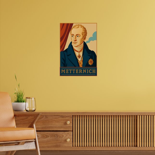 Metternich: Modernes Vintage Poster (Wohnzimmer 2)