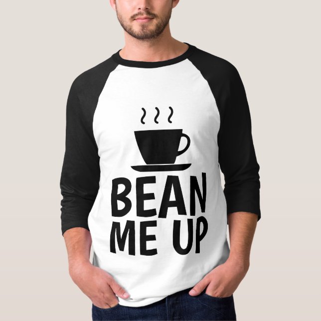 METTEZ-MOI À LA HAUTEUR, T-Shirts Drôle AU CAFÉ (Devant)