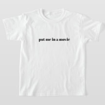 Mettez-moi dans un T-shirt de jeunesse de cinéma