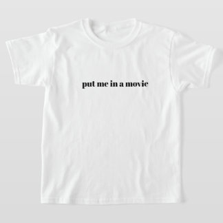Mettez-moi dans un T-shirt de jeunesse de cinéma