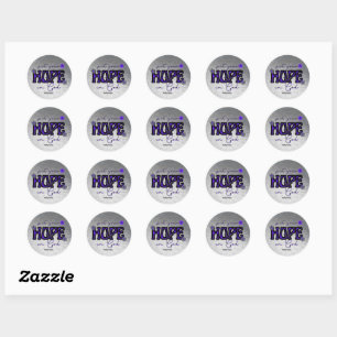 Mettez votre espoir en Dieu Stickers Texture métal