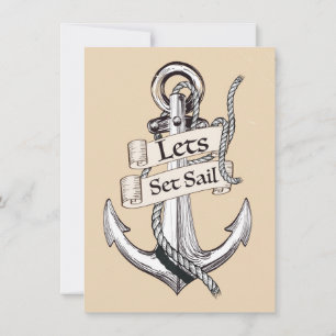 mettons les voiles faire-part de mariage vintage n
